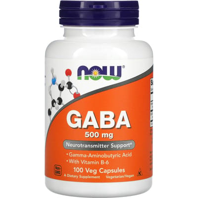 Now Foods GABA 500mg - 100 capsules