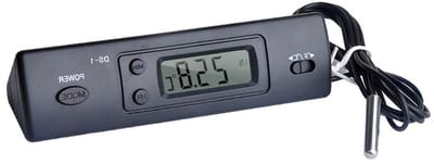 Digitale Mini Thermometer voor Auto en Thuis, Multifunctionele Temperatuurmeter met Tijdweergave en Probe, Geschikt voor Binnen en Buiten