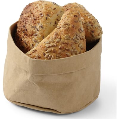 HENDI Papieren broodzakken – voedselveilig kraftpapier – beige – 170x170x150 mm