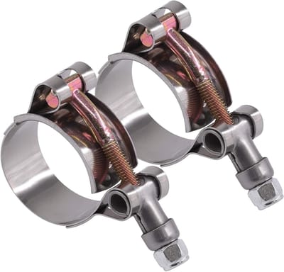 32-37 mm Roestvrijstalen T-Bout Slangklemmen - Set van 2 - Voor Turbo Inlaat, Zachte Slangen en Intercooler.