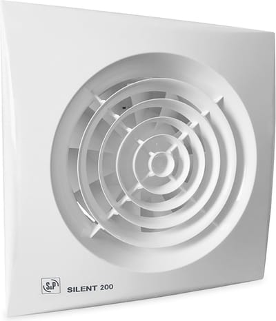 Soler & Palau Silent-200 Badkamer-/Toiletventilator - 230V AC - 16W - 180 m³/h - 33dB - IP45 - SILENT-200CRZ