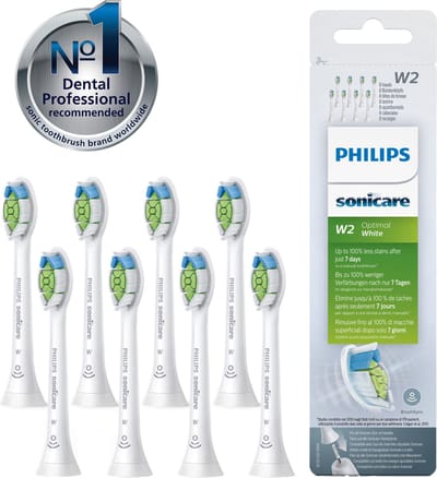 Philips Sonicare W2 Optimal White HX6068/12 - Opzetborstels - 8 stuks