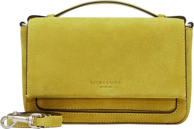 LIEBESKIND BERLIN Leren Schoudertas Lea Hydro Suede Crossbody Hightech Donkergeel