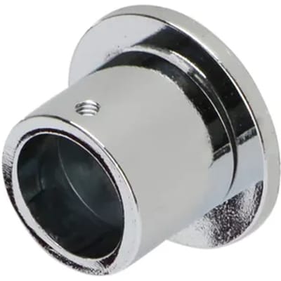 Decomode - Gordijnsteun - Metaal - Chroom - Dia. 20mm 11-22cm - 2 Stuks