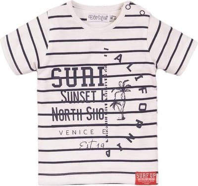 Dirkje T-shirt - Wit + Navy blauw - maat 56