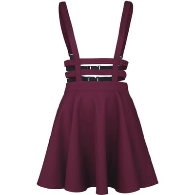 Banned Lolita Dames Minirok - rood - XS