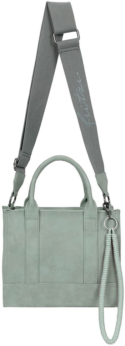 Fritzi aus Preußen schoudertas handtas Fritzi SquareN Vintage Crossbody Bag Salbei groen