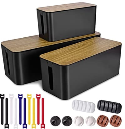 Kabelbeheerdoos Set voor Kabelmanagement | Organizer voor Draden en Stekkerdozen