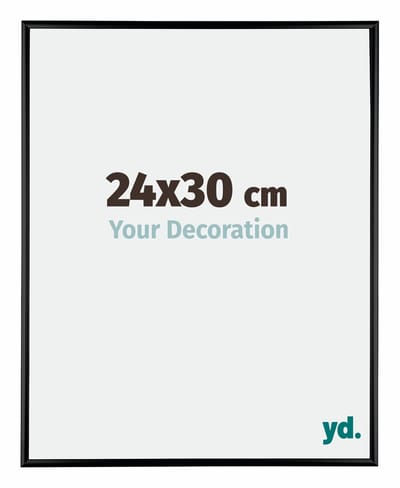 Your Decoration - Fotolijst 24x30 cm - Aluminium - Zwart Hoogglans - Kent