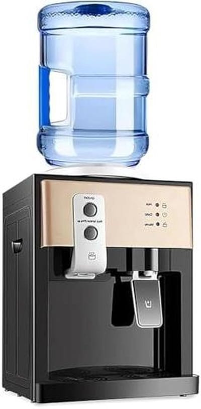 Water Dispenser - Warme Koude Cooler - Direct Drinken - Compact Werkblad Model - 18.9L Fles - Glas