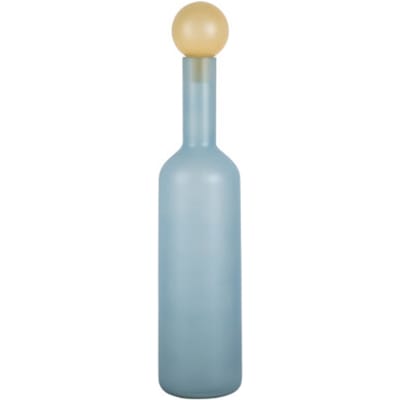 Present Time - Vaas Alegre Botellin Large - Soft blue & soft yellow