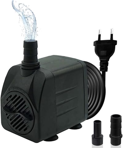 Dailygoody - Waterpomp 450 L/h - Ultra Stille Aquarium Pomp met 2 Sprayers - Efficiënt en Betrouwbaar - Perfect voor Aquarium - Zuinige Watercirculati...