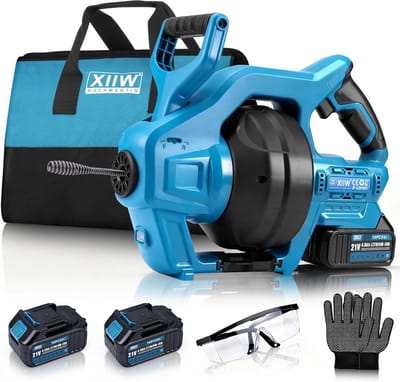 Riolering Reiniger - Afvoer Ontstopper - Pijpen Ontstoppen - Inclusief Gereedschap - 19-85 mm - Blauw