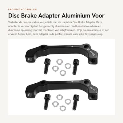 Dailygoods - Disc Brake Adapter - Aluminium Voor- en Achterremmontage - Geschikt voor F180 R160 - Lichtgewicht en sterk - Eenvoudige installatie - Per...