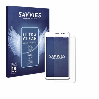 Savvies - Screenprotector voor Pax CCV Fly A77 - Folie Beschermfolie transparant 18 Stuks