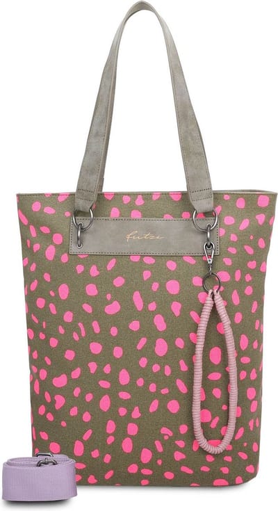 Fritzi aus Preußen Schoudertas Wudy01 Canvas Tote Bag Spotty Pink Veelkleurig