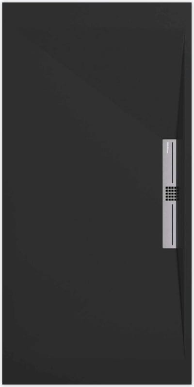 Sanifun douchebak Stone Side Black Smooth 1100 x 700 S