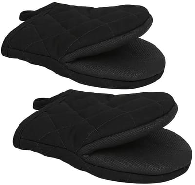 Geïsoleerde ovenwanten - 1 paar - 20,9*16,4cm - ovenwanten - bak-magnetron anti-verbrandingshandschoenen - hoge temperatuurbestendig - handschoenen - keukenhandschoenen - met antislip gripoppervlak en ophanglus - geschikt voor koken, bakken