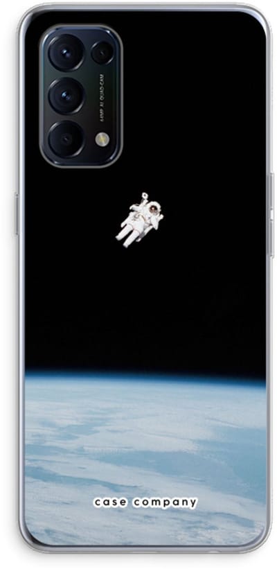 Case Company® - Hoesje geschikt voor Oppo Find X3 Lite hoesje - Alone in Space - Soft Cover Telefoonhoesje - Bescherming aan alle Kanten en Schermrand