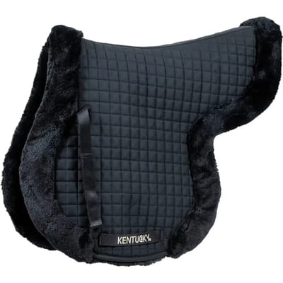 Kentucky Horsewear - Zadeldoek Hunter vegan bont jumping zwart