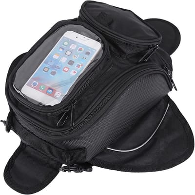 Dailygoods- Motortank Tas - Sterke Waterdichte Magnetische Tas - Duurzaam 1680D Oxford-Stof - Transparant Vakje voor Smartphone - Meerdere Vakken voor Kaarten en Geld - Motorfiets Tas