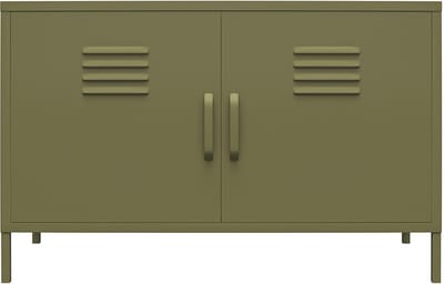Notio Living-Bradford-Kast - 2-deurs - Olijfgroen Metaal