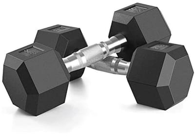 Rubber ingekapselde hex halter handgewichten - Anti-slip en anti-roll design