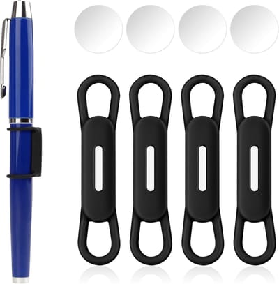 Magnetische Penhouder - 4 Stuks Silicone Verstelbare Houder voor Koelkast, Whiteboards en Kantoor, Ideaal voor Organisatie en Opberging