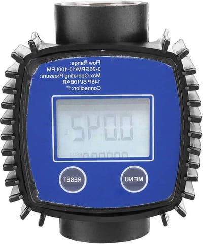 Interne Draad Digitale Turbine Flow Meter - Water Olie Diesel Meter met Flow Control - 1in .