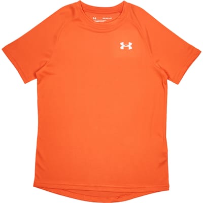 Under Armour Tech T-shirts Kinder - Oranje - Maat 127 - 137 CM - Poly Jersey