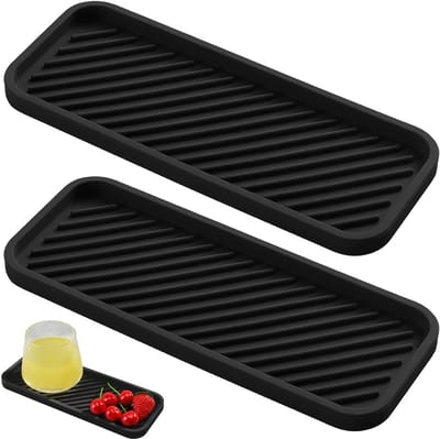 Siliconen Organiser voor de Gootsteen - 2 Stuks, Ideaal voor Sponsen, Afwasmiddel en Keukenaccessoires