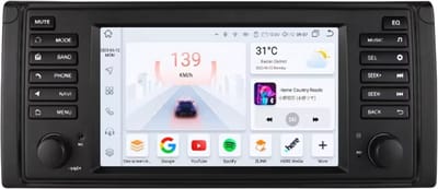 Autoradio met bluetooth - Carplay - Voor BMW 5 Series E39, X5 E53, M5 (1996-2003) - Geschikt voor Apple en Android - Stereo - Navigatie - Navigatiesysteem auto - 3GB 32GB