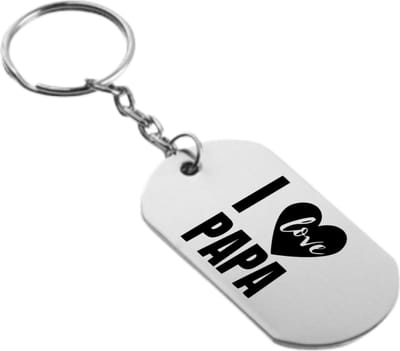 Akyol - ik hou van papa sleutelhanger - Papa - familie - cadeau - 54 x 29mm