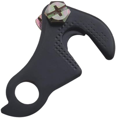 Dailygoods- Derailleurhanger Zwart - Aluminium - Fiets Achterderailleur - 1 stuk - Hoogwaardig Metaal - Eenvoudig te Installeren - Fietsachterhanger