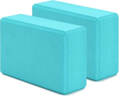 Set van 2 Yogablokken Hoge Dichtheid Antislip Hypoallergeen voor Yoga en Pilates