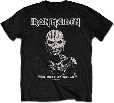 Iron Maiden - The Book Of Souls White Contrast Heren T-shirt - M - Zwart