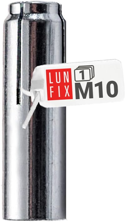 LUN FIX - M10 inslaganker + zware lastanker - stalen plug - verzinkt