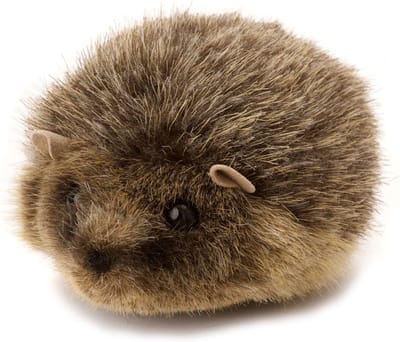 Pluche Egel - Knuffel Dier - Kinderkamer Decoratie - Handgemaakt Pluche - 12 cm - Grijs