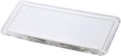 Naambadge Houder - Kaarthouder Plastic - Identificatie Tonen - Naald Clip Combinatie - 60 x 20 mm - Transparant