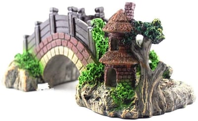 Dailygoods - Aquarium Decoratie Grot - Hars Aquarium Ornament voor Vissen en Garnalen