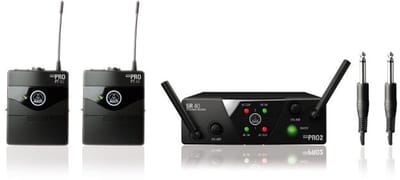 AKG WMS 40 Mini2 Dual draadloos gitaar systeem ISM2 ISM3