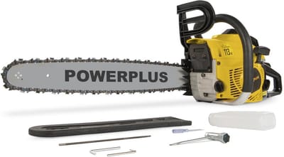 Powerplus Benzine Kettingzaag POWXG10231 - Benzine snoeizaag van 50.4 cc, 49.5 cm zaagblad en brandstoftank van0.52 L, tuingereedschap