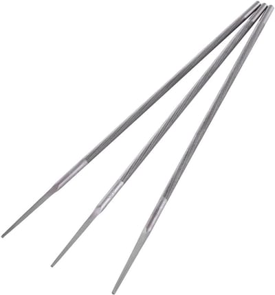 Allecto plus - 3-delige kettingslijperset (4 mm) voor precisieslijpen van kettingzagen