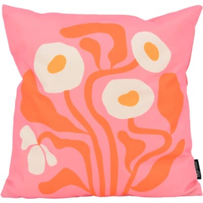 Gek op kussens! Sierkussen pink garden | 45 x 45 cm | katoen/linnen