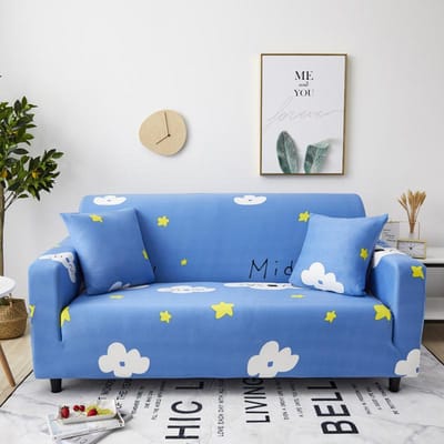 Spandex Elastische Bankhoes voor Woonkamer Strakke Wrap Allesomvattende Bankhoes Modulaire Meubels Bank Beschermhoes 1/2/3/4-zits 4-Seat 235-300cm