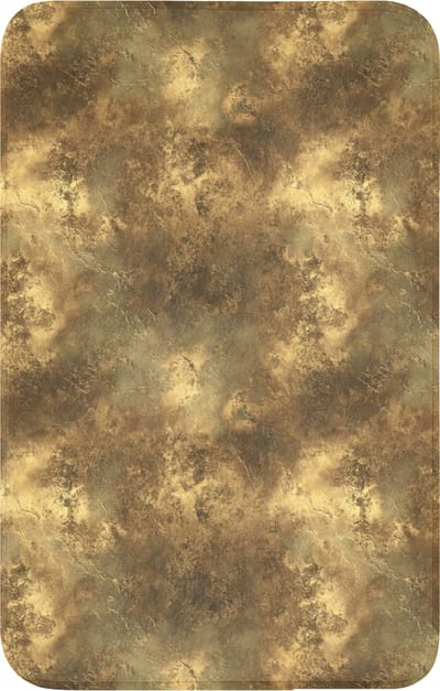 WC mat 50x80 cm - Antislip - Antiek - Metaallook - Goud - Toiletmat - Vloermat - Douchemat - Toilet tapijt - Toiletmatten