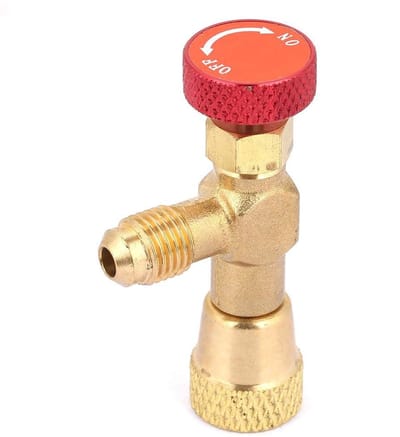 Allecto - Messing Flow Control Valve - R410A Koelmiddel - Voor het regelen van koelmiddelstroom - 1/4 inch en 5/16 inch - Hoogwaardige kwaliteit - ...