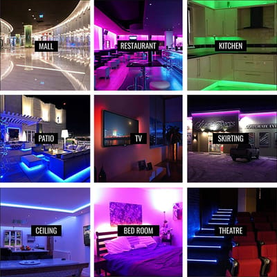 Bera Home - 10M Slimme LED Strip RGB - Bluetooth & USB Aangedreven - Kerstverlichting-Spraakbesturing & Muzieksynchronisatie - DIY Kleuraanpassing - Perfect voor TV - Bank - Gordijnen - en Meer