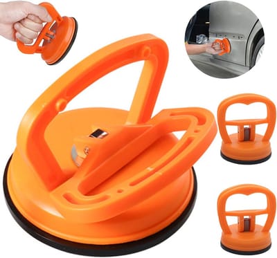 Deuk Zuignap - Deukentrekker Set - Auto Herstel - Krachtige Zuigkracht - 3 Stuks - Oranje
