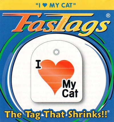 FasTags Hondenpenning om zelf te maken ‘I love my cat’